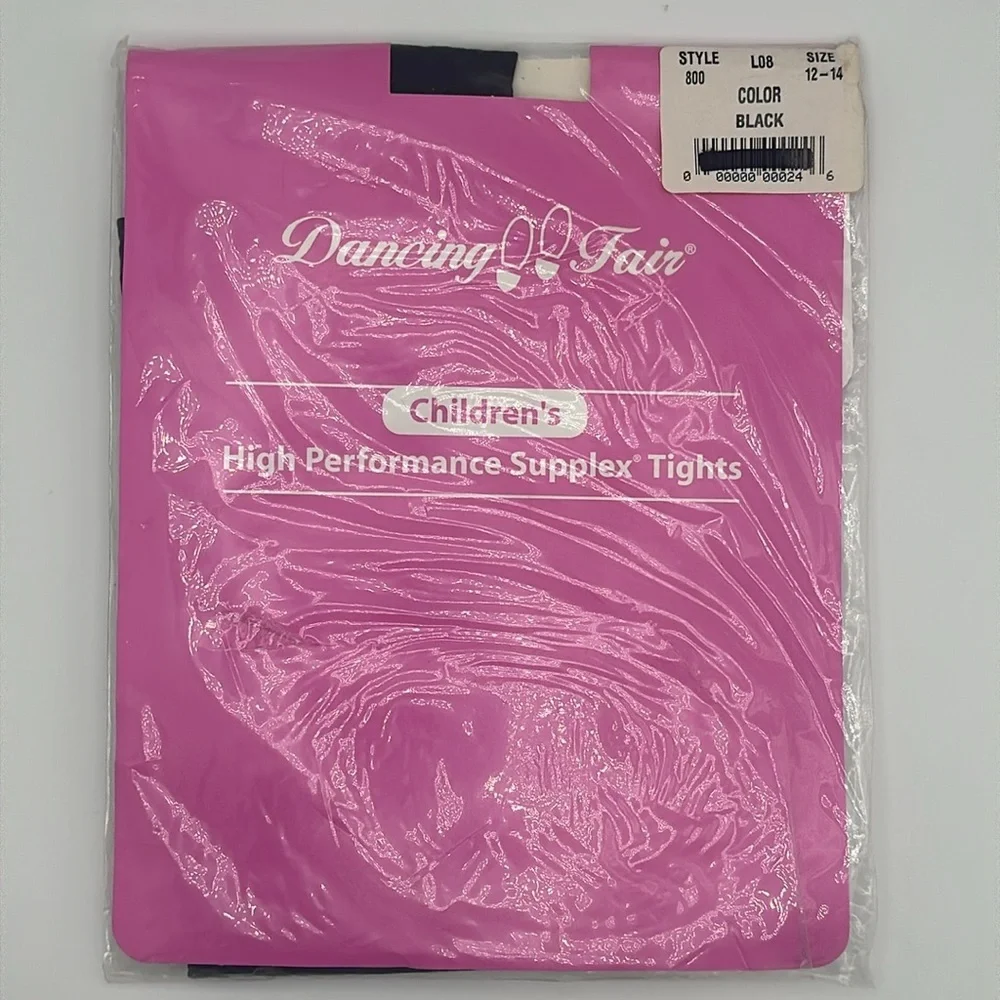 DANCING FAIR Children’s High Performance Supplex Tights, Size 12-14, NEW